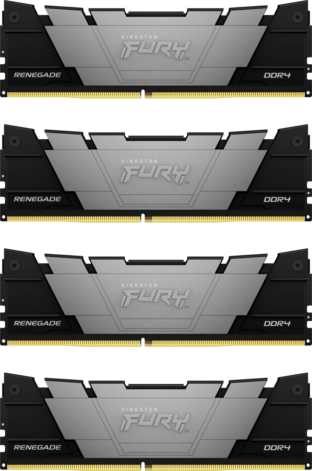

Модуль памяти DDR4 64GB (4*16GB) Kingston FURY KF436C16RB12K4/64 Renegade Black XMP PC4-28800 3600MHz CL16 2RX8 1.35V 288-pin 8Gbit, KF436C16RB12K4/64