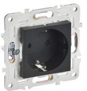 фото Розетка с заземлением IEK SK-R14-16-1-K02