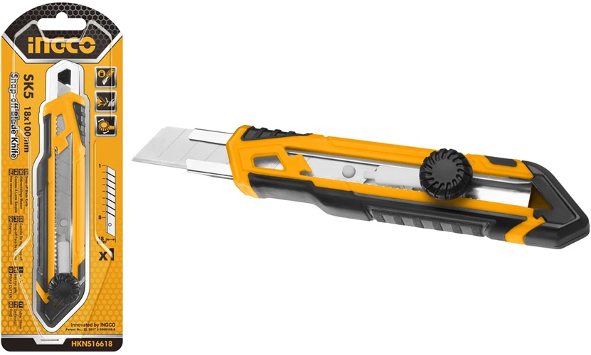 

Нож INGCO HKNS16618 строительный, HKNS16618