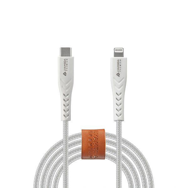 

Кабель интерфейсный Lyambda LCLm10-WH MFI, Type-C(m)/Lightning(m), 3A, 1м, белый, LCLm10-WH