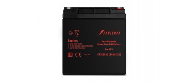

Батарея для ИБП Powerman 12V/24AH 12В, 24Ач, макс. ток разряда 360А, макс. ток заряда 7.2А, свинцово-кислотная типа AGM, M1, 12V/24AH