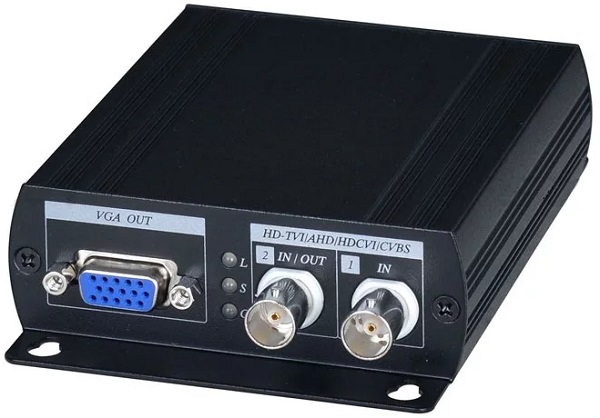 

Распределитель SC&T AD001HD4 преобразователь AHD/HDCVI/HDTVI в HDMI/VGA/CVBS. Разрешение входного сигнала AHD/HDCVI/HDTVI, а так же выходных сигналов, AD001HD4