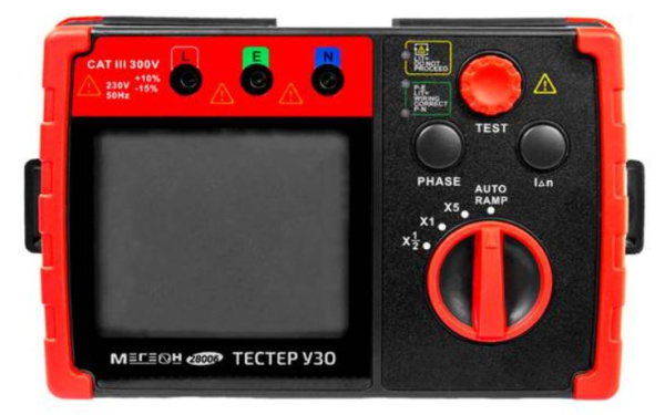 Изображение товара Тестер МЕГЕОН 28006 для проверки устройств защитного отключения