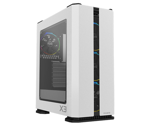 

Корпус ATX Zalman X3 white, без БП, закаленное стекло, fan 3x120mm RGB, 1x120mm RGB, 2xUSB2.0, 2xUSB3.0, audio, X3