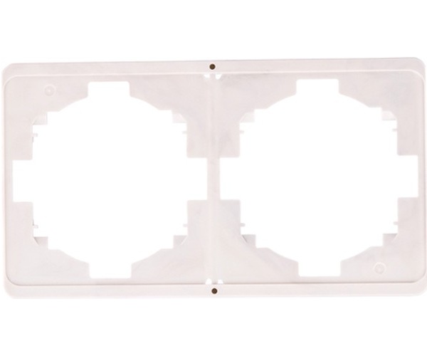 

Рамка двойная KRANZ KR-78-0752-1 MIELE ROUND перламутр, KR-78-0752-1
