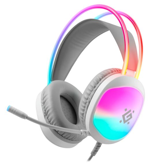 

Гарнитура Defender Eclipse 62440 белый, RGB, провод 2 м, Eclipse