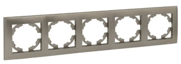 Изображение товара Пятипостовая рамка EKF Валенсия из поликарбоната для внутреннего монтажа