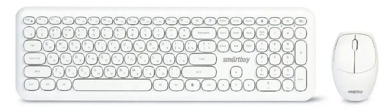 

Клавиатура и мышь Wireless SmartBuy SBC-666395AG-W белая (1/10), SBC-666395AG-W