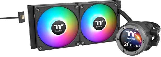 

Система охлаждения жидкостная Thermaltake TH280 V2 Ultra EX ARGB CL-W416-PL14SW-A LGA1151/1200/1700/AM4/AM5 (2*140mm fan, черный, Al+Cu, 500-2000rpm,, TH280 V2 Ultra EX ARGB