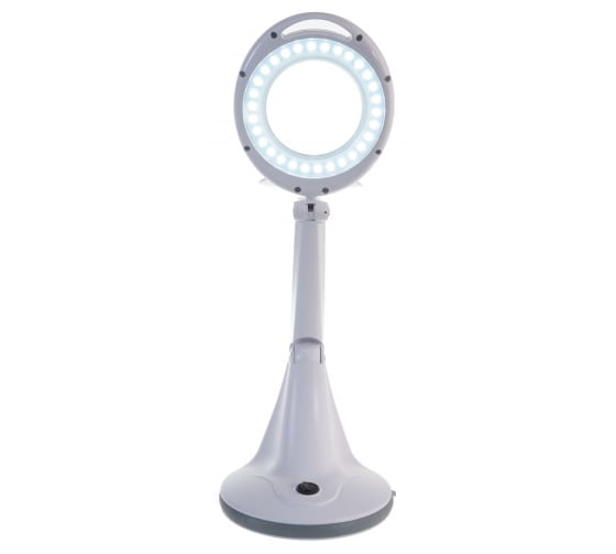 

Лупа Rexant 31-0245 настольная малая 3Х +доп.12Х с подсветкой 48 LED , белая, 31-0245