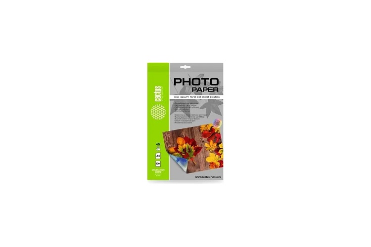 

Фотобумага Cactus CS-MA4220100DS A4/220г/м2/100л./белый матовое/матовое для струйной печати, CS-MA4220100DS