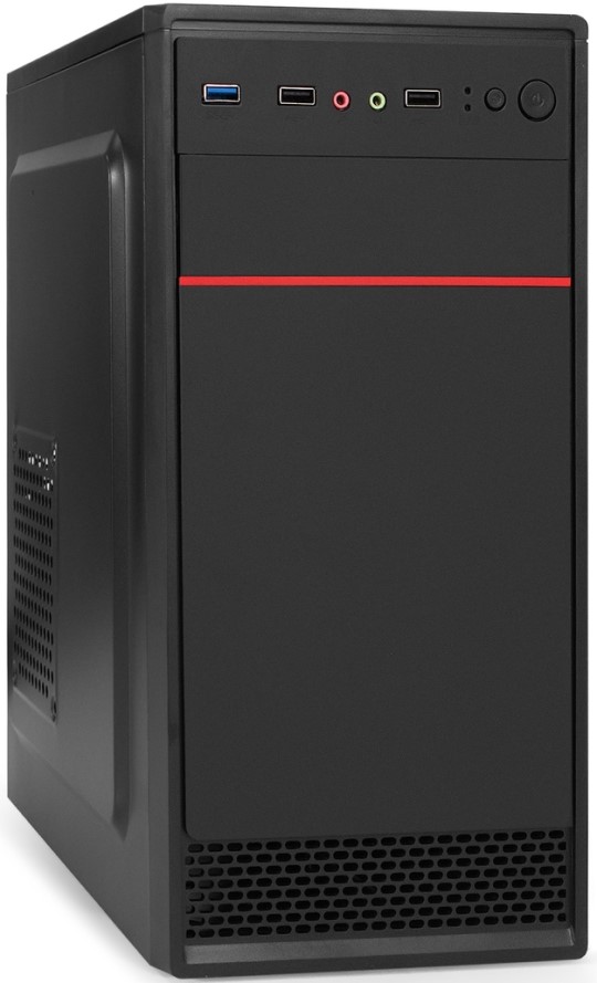 Корпус mATX Exegate MA-401-UNS450 EX299315RUS черный, БП UNS450, 2*USB, USB 3.0