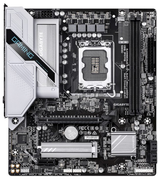 

Материнская плата mATX GIGABYTE H810M GAMING WIFI6 (LGA1851, H810, 2*DDR5 (6400), PCIe, M.2, 4*SATA, WiFi, BT, USB 3.2, 5*USB 2.0, HDMI, DP), H810M GAMING WIFI6
