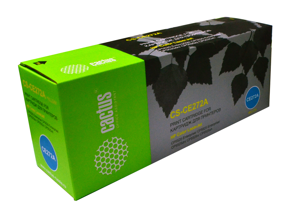

Картридж Cactus CS-CE272A для HP Color LaserJet Enterprise CP5525 15000 страниц желтый, CS-CE272A