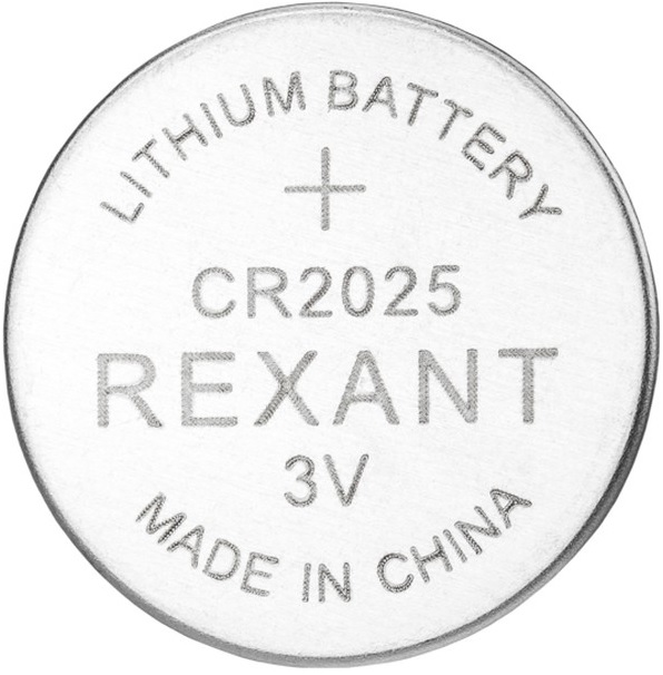 

Батарейка Rexant 39-1107 литиевая CR2025 3В блистер 5 шт., 39-1107