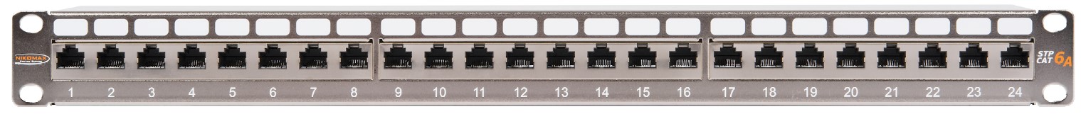 

Патч-панель NIKOMAX NMC-RP24SA2-FT-AN-1U-MT 19", 1U, наборная, экранированная, металлик, 24 угловых модуля типа Keystone, Кат. 6а (Класс Eа), 500 МГц,, NMC-RP24SA2-FT-AN-1U-MT