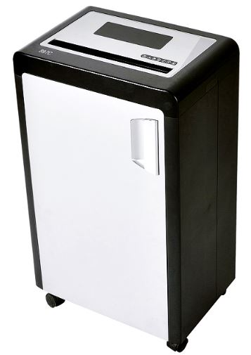 

Уничтожитель бумаг Bulros ST-897C SH-D-BSS-8917-034-___-03 (8917C), 4x50мм, чёрный корпус/серебро дверца, верх, ST-897C