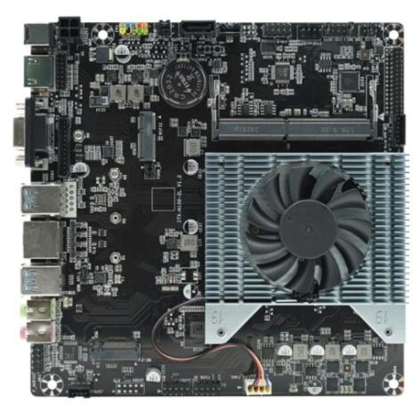 Изображение товара Материнская плата Afox AFMIN100-1L-V2 Mini-ITX с встроенным процессором