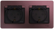 фото Розетка двухместная с заземлением Systeme Electric GSL001147