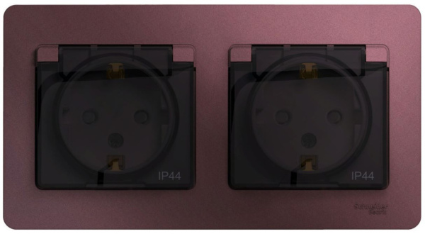фото Розетка двухместная с заземлением  Systeme Electric GSL001147 в Волгограде