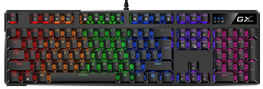 

Клавиатура Genius Scorpion K12 31310057402 механическая/коричневые переключатели/RGB/Анти-Ghosting/USB/кабель 1.8м/черный, Scorpion K12