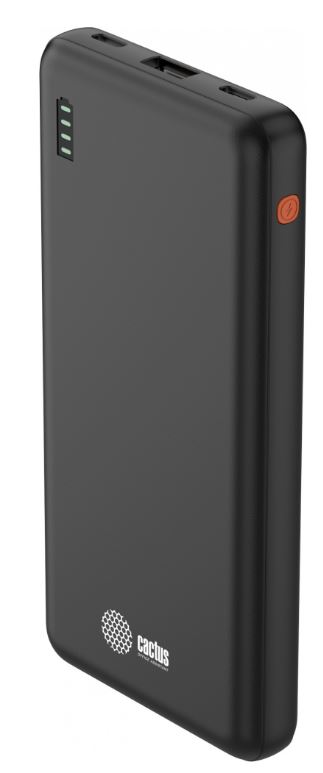 

Аккумулятор внешний Cactus CS-PBFSAA-10000 10000mAh 22.5W 4.5A USB-A/2xUSB-C черный, CS-PBFSAA-10000