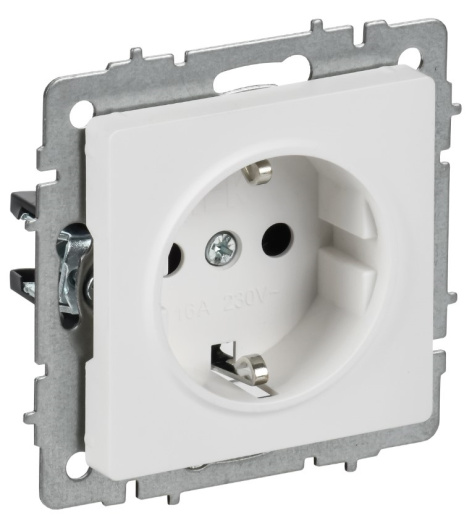 Изображение товара Розетка с заземлением IEK BR-R14-16-K91