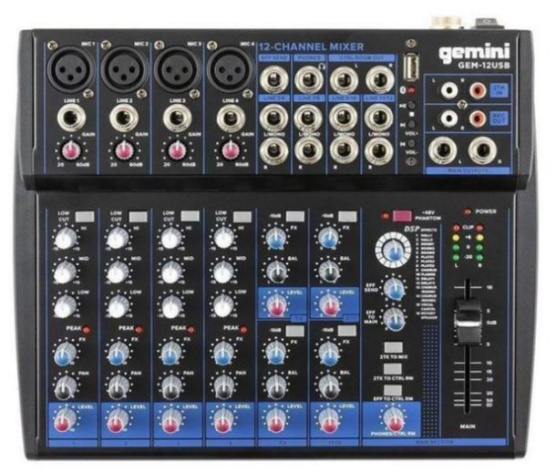 фото Микшер  Gemini GEM-12USB в Красноярске