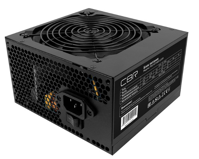 

Блок питания ATX CBR PSU-ATX400-12GM 400W, 80+ Bronze, PSU-ATX400-12GM