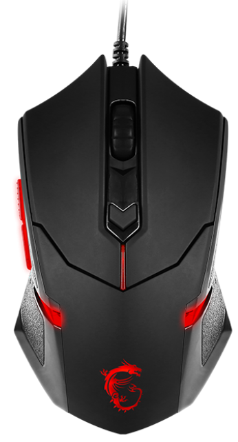 Мышь MSI Interceptor DS B1 S12-0401250-EB5 игровая, проводная, max: 1600 DPI