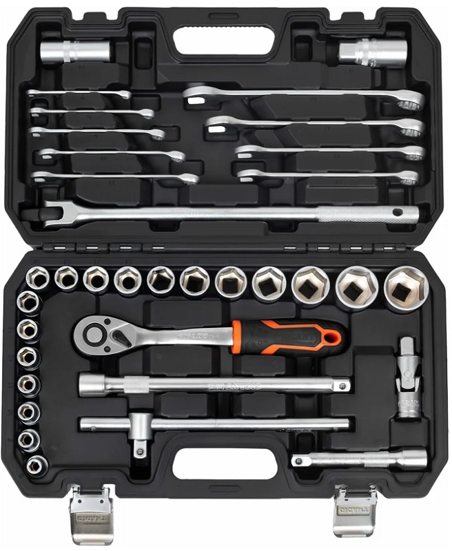 

Набор Gigant GAS-1/2-35 головок и принадлежностей 1/2 дюйма с комбинированными ключами, 35 предметов, GAS-1/2-35