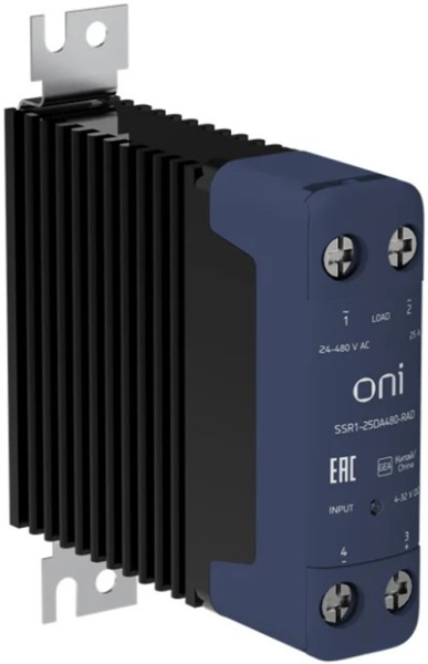 Реле твердотельное ONI SSR1-25DA480-RAD