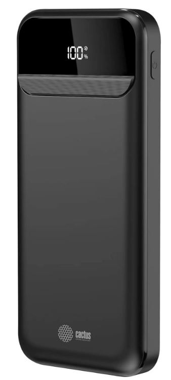 

Аккумулятор внешний Cactus CS-PBFSCA-10000 10000mAh 22.5W 4.5A 2xUSB-A/USB-C черный, CS-PBFSCA-10000