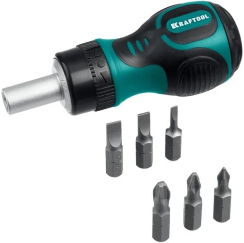

Отвертка Kraftool Kompakt-6 26190-H7 Kraftool реверсивная с битами, 6 предм., Kompakt-6