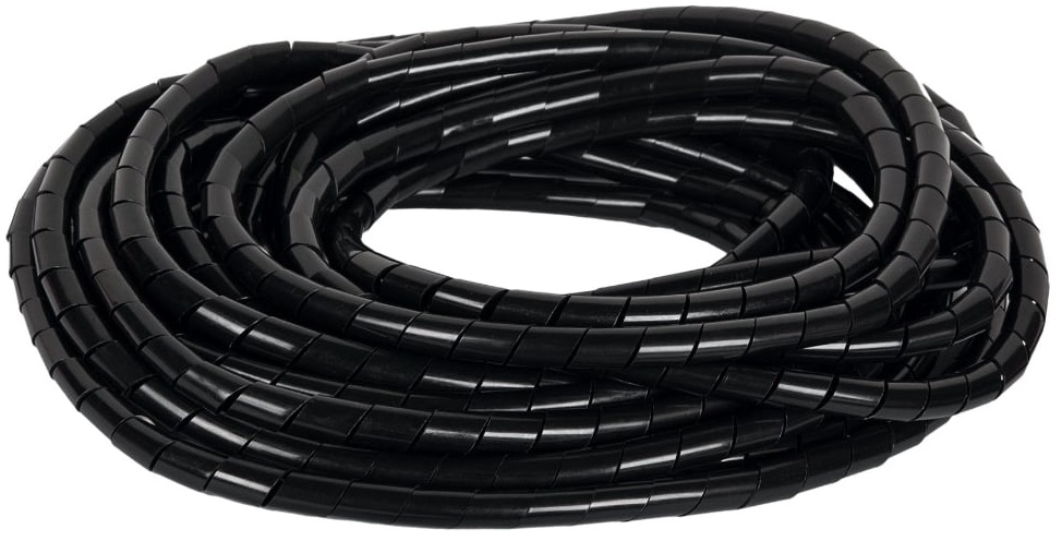 

Лента спиральная NIKOMAX NMC-SWB06-010-BK-K спиральная 6мм для организации и защиты кабельных пучков 5-25мм, толщина 0,6мм, черная, 10м, NMC-SWB06-010-BK-K