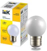 фото Лампа IEK LLE-G45-1-230-W-E27