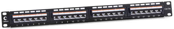 Изображение товара Патч-панель Cabeus PLAN-24-Cat.5e-Dual IDC 24 порта Ethernet