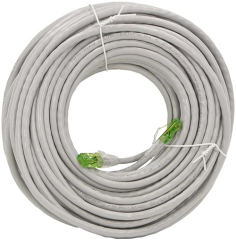 Изображение товара Кабель патч-корд RJ-45 - RJ-45 категория 6 30 метров серый