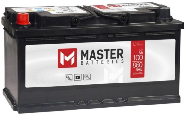 Изображение товара Автомобильная аккумуляторная батарея Master Batteries MB1001 12V 100Ач