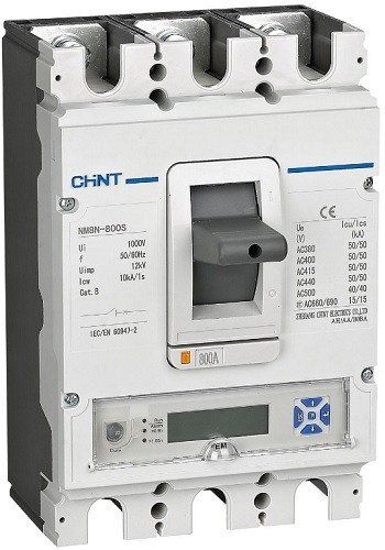 Изображение товара Автоматический выключатель CHINT NM8N 3 полюса 250А литой корпус