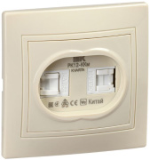 фото Розетка компьютерная IEK KV-K20-K33