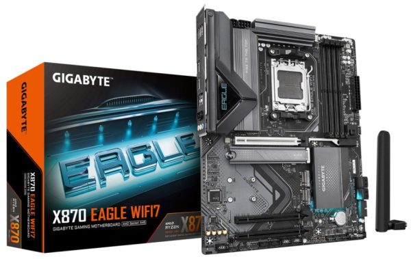 Изображение товара Материнская плата GIGABYTE X870 EAGLE WIFI7 для AMD с Wi-Fi 7 и PCIe 5.0