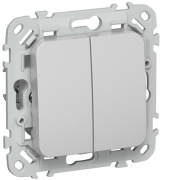 фото Переключатель двухклавишный  IEK FI-V22-0-10-1-K47
