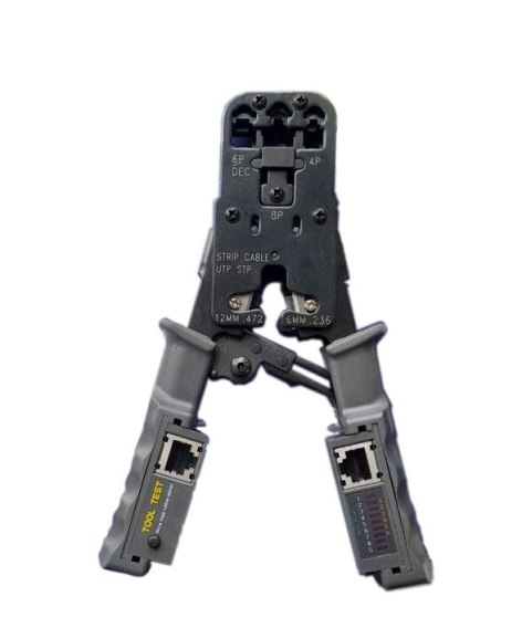 Изображение товара Инструмент W&T WT-4106 для обжимки коннекторов и зачистки кабелей