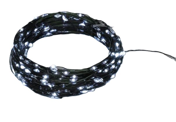 

Гирлянда NEON-NIGHT 303-275 светодиодная роса с контроллером 30м, 300LED, белый, IP20, 230В, зеленый провод, 303-275