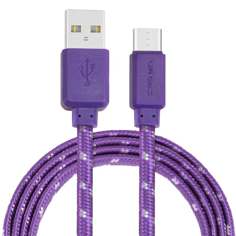 

Кабель Crown CMCU-3052C CM000002122 USB - USB Type-C violet, CMCU-3052C