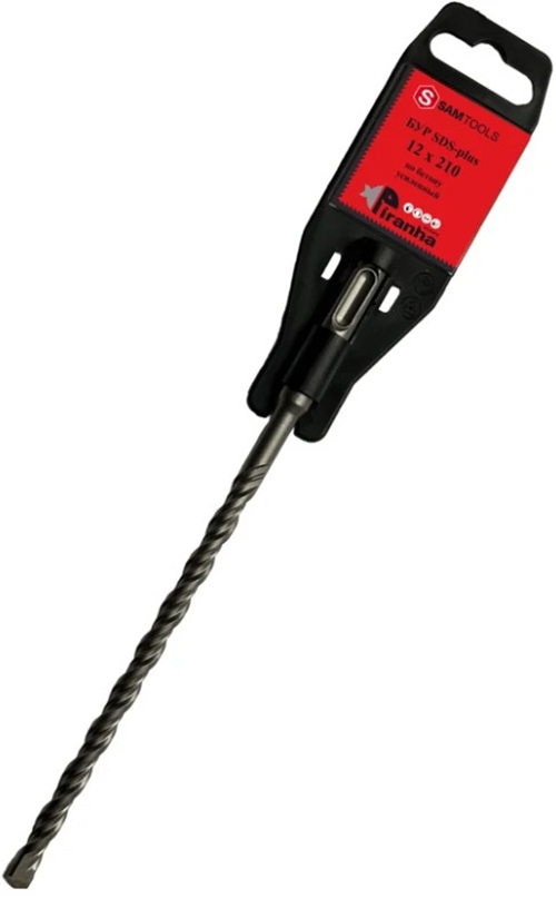 

Бур по бетону ООО САМ SAMC-008212210 SDS-plus 12х210 PIRANHA, SAMC-008212210