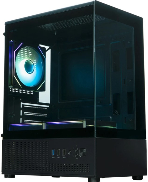 Изображение товара Корпус Xastra Q300M 3ARGB-C6 Black Mini Tower с RGB подсветкой
