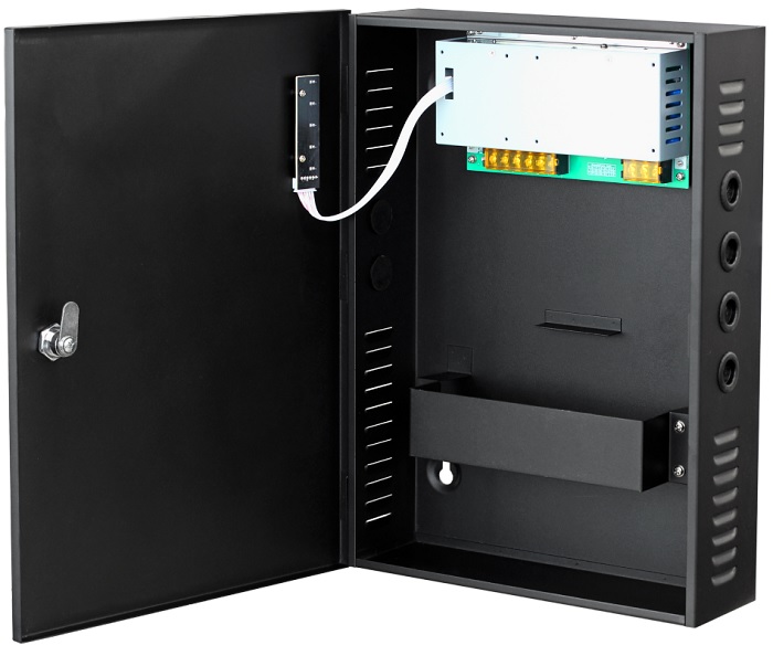 Блок бесперебойного питания Smartec ST-PS110BML-BK Блок бесперебойного питания профессиональный 12 VDC/ 10 A; 220 VAC (место для 1-го аккумулятора 17