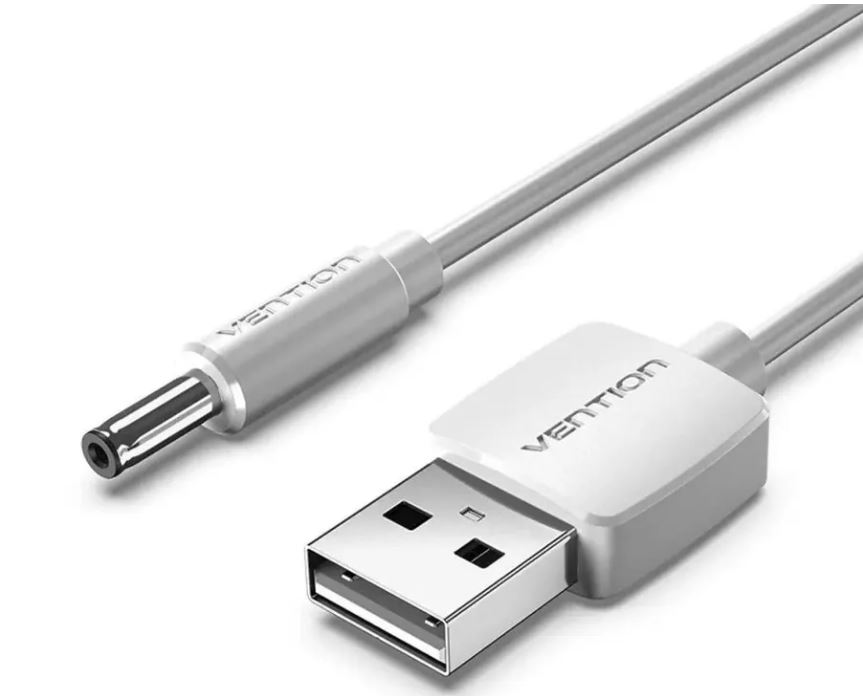 

Кабель Vention CEXWD USB AM/DC-jack 3.5мм M - 0.5м белый, CEXWD